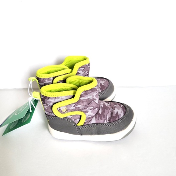 STRIDE RITE Grey Aster Came Baby booties -  Size 4 - Picture 4 of 9